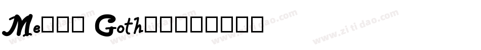 Media Gothic字体转换